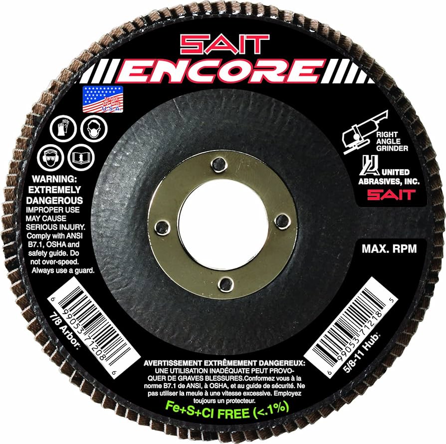 Amazon.com: United Abrasives- SAIT ENCORE 4-1/2 X 7/8 Z 80X
